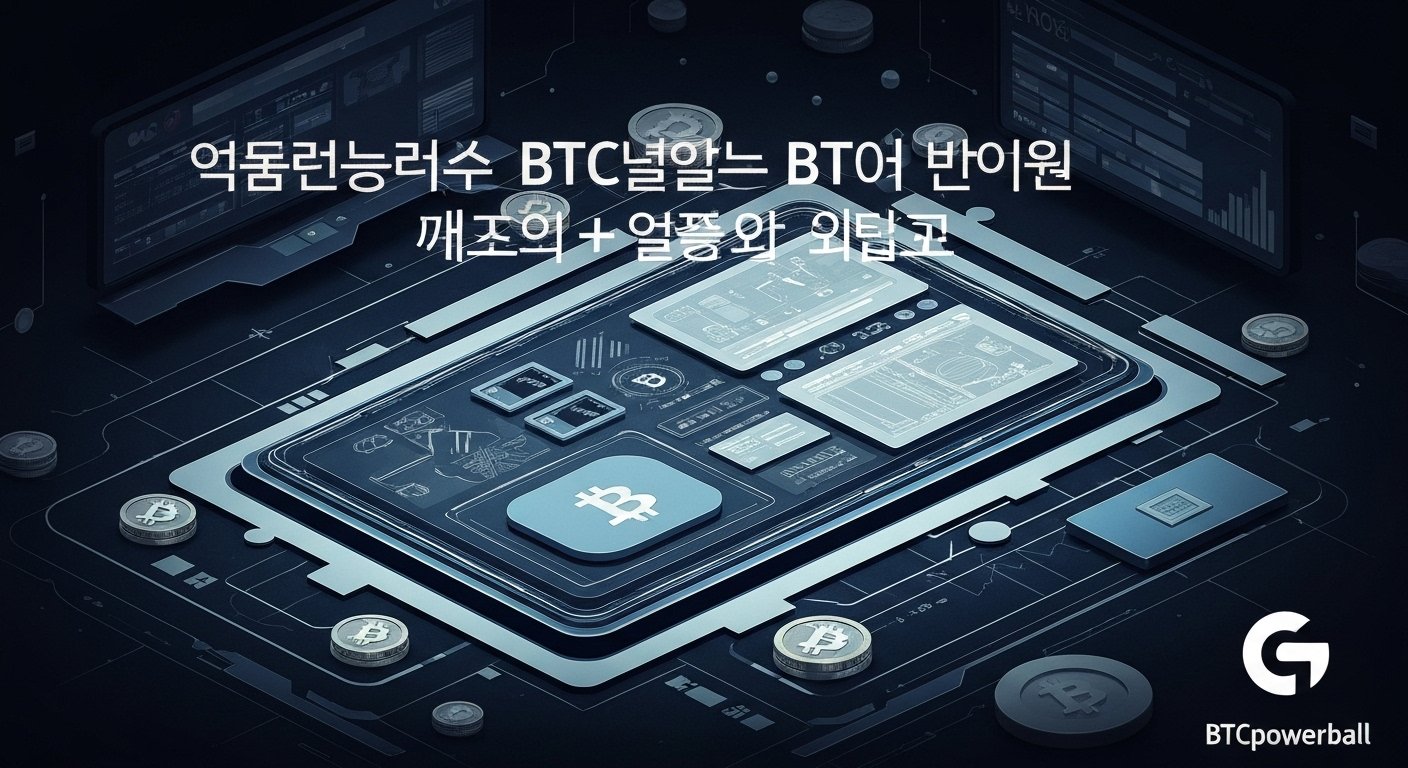 알면 돈 되는 BTC파워볼 고급 전략 + 사이트 안전 가이드