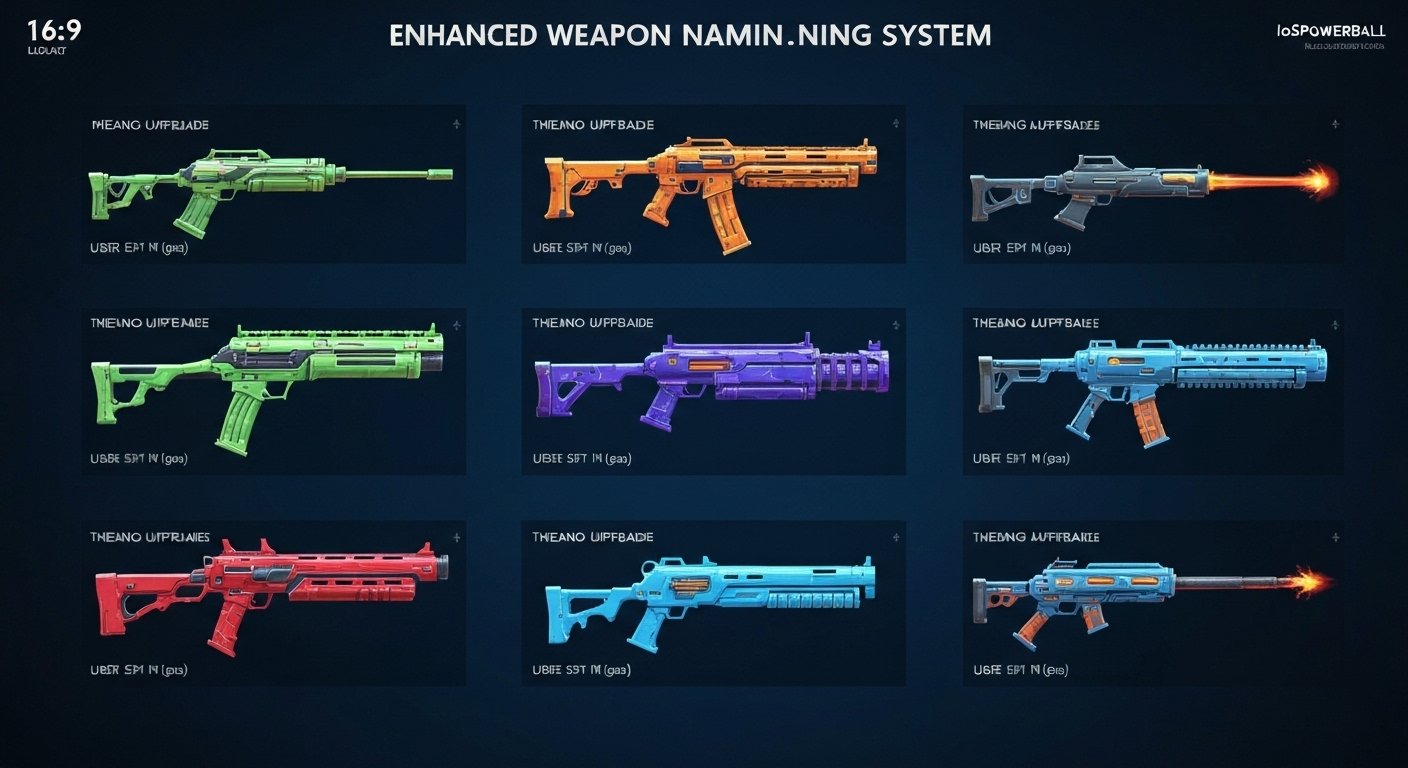 이오스파워볼 업데이트 이후 강화된 무기명 시스템 총정리